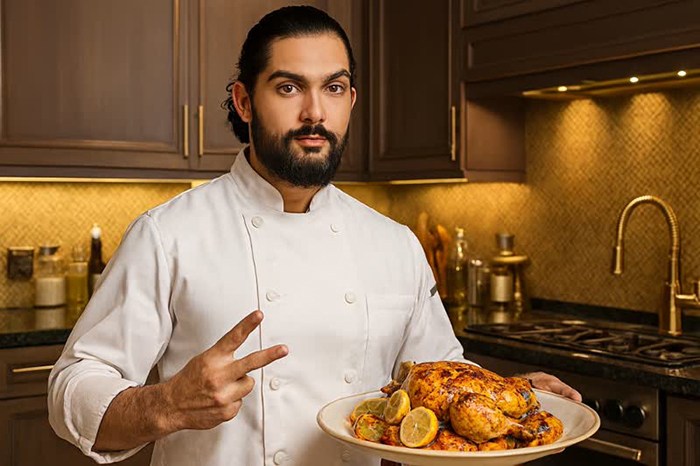 مرغ و برنج عربی با لیمو عمانی و بادام