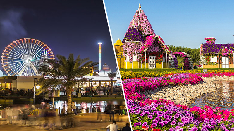 تصویر بلیت ترکیبی Dubai Miracle Garden و Global Village با تخفیف Cobone برای بازدیدکنندگان دبی
