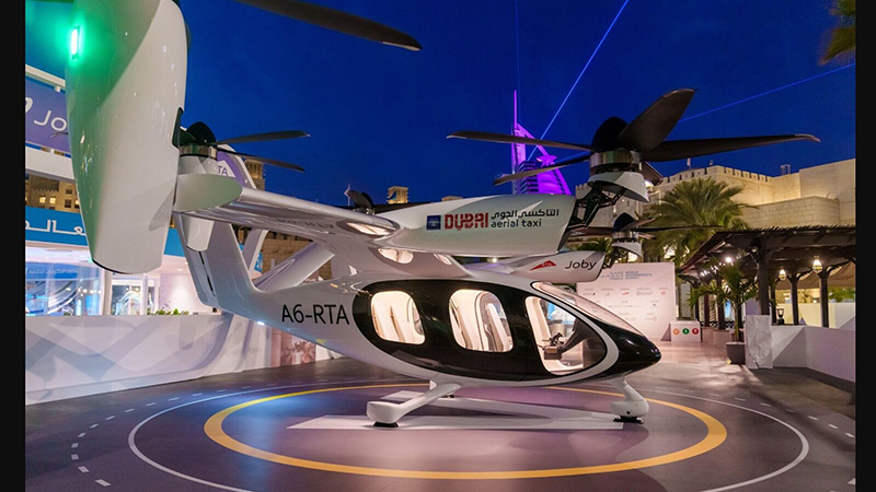 تصویر تاکسی هوایی دبی با تمرکز بر ایمنی عمومی پیش از راه‌اندازی ۲۰۲۶