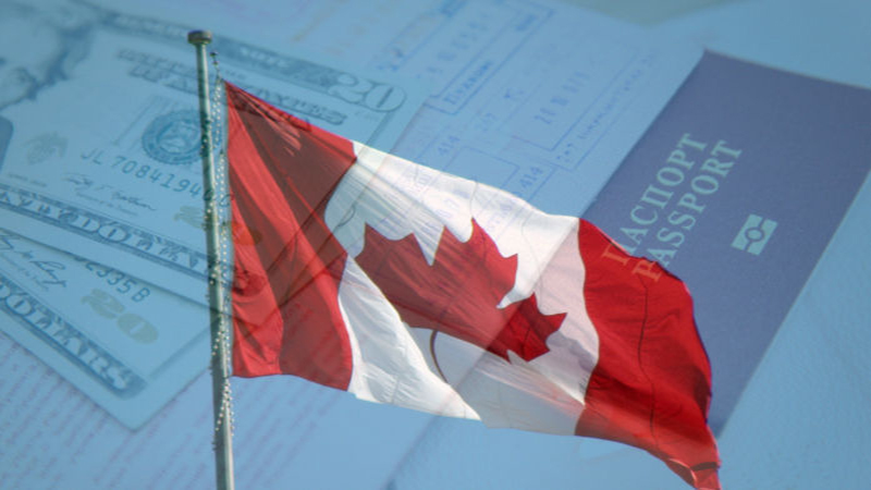 تصویری از دانشجویان هندی در فرودگاه با مدارک ویزای تحصیلی رد شده توسط کانادا