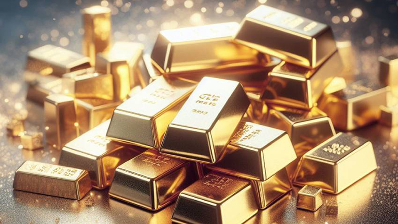 نمودار کاهش قیمت طلای ۲۴ عیار در بازار دبی