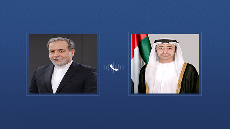 تماس تلفنی رسمی عبدالله بن زاید و وزیر خارجه ایران درباره تحولات منطقه و روابط دوجانبه+نجم امارات