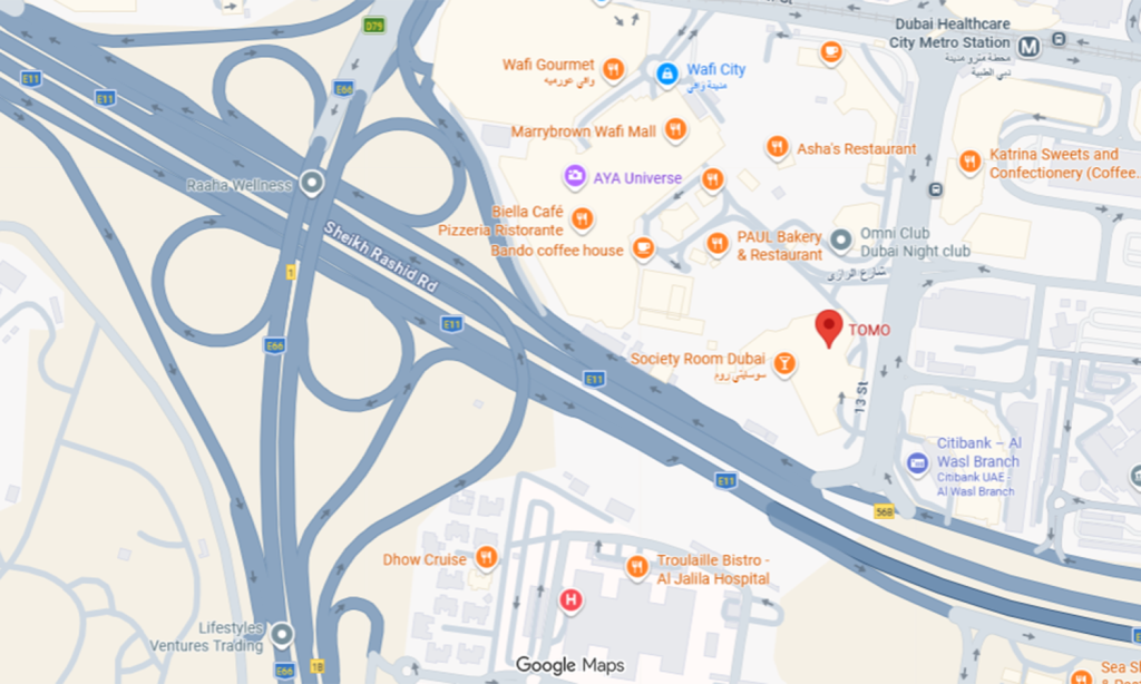 دبی TOMO Japanese Restaurant رستوران تومو+نجم امارات