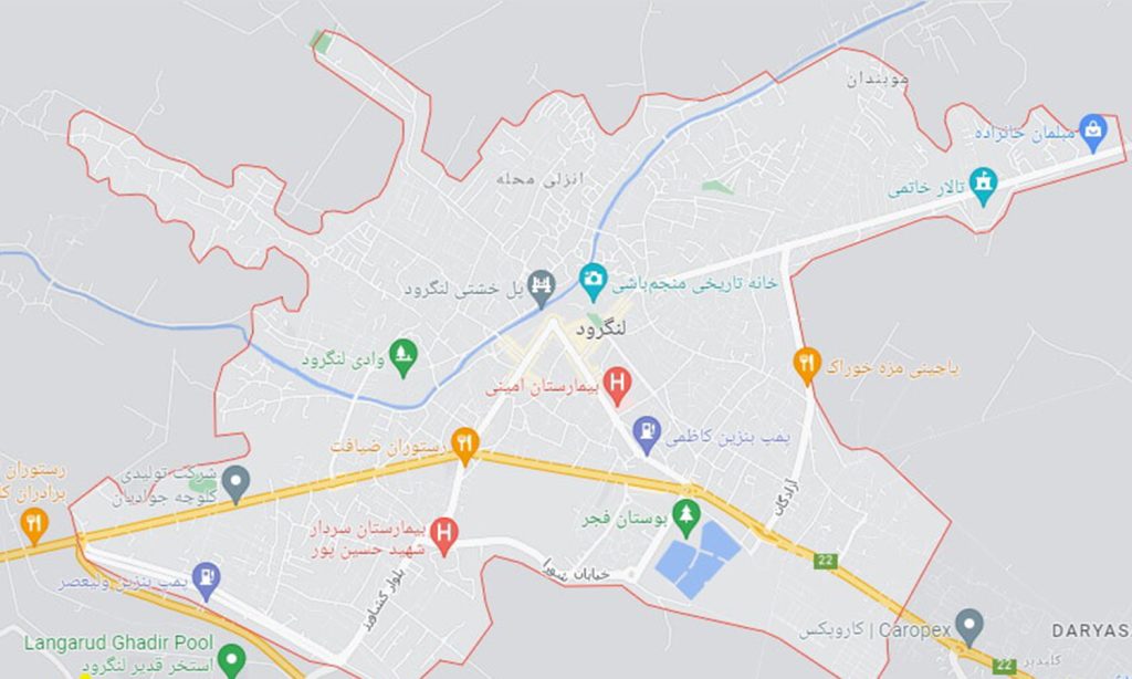 نقشه لنگرود+نجم امارات