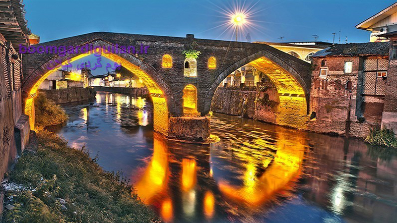 نمای شهر لنگرود گیلان با رودخانه لنگرود و بافت تاریخی و طبیعت شمال ایران+نجم امارات